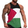 Mens Tank Tops Palestine Flag Summer Sleeveless T-Shirt Casual Quick Dry Workout Muscle Shirts Gym Workout Tanks 4XL view 2