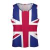 British Flag Men's Workout Tank Tops Casual Athletic Training Gym Sleeveless Vest Breathable Tops XL view 1