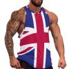 British Flag Men's Workout Tank Tops Casual Athletic Training Gym Sleeveless Vest Breathable Tops XL view 2