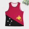 Mens Tank Tops Papua New Guinea Flag Summer Sleeveless T-Shirt Casual Quick Dry Workout Muscle Shirts Gym Workout Tanks XL view 4