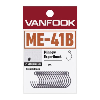 Vanfook 39801 Minnow Expert Medium Heavy ME-41B Stealth Black #6