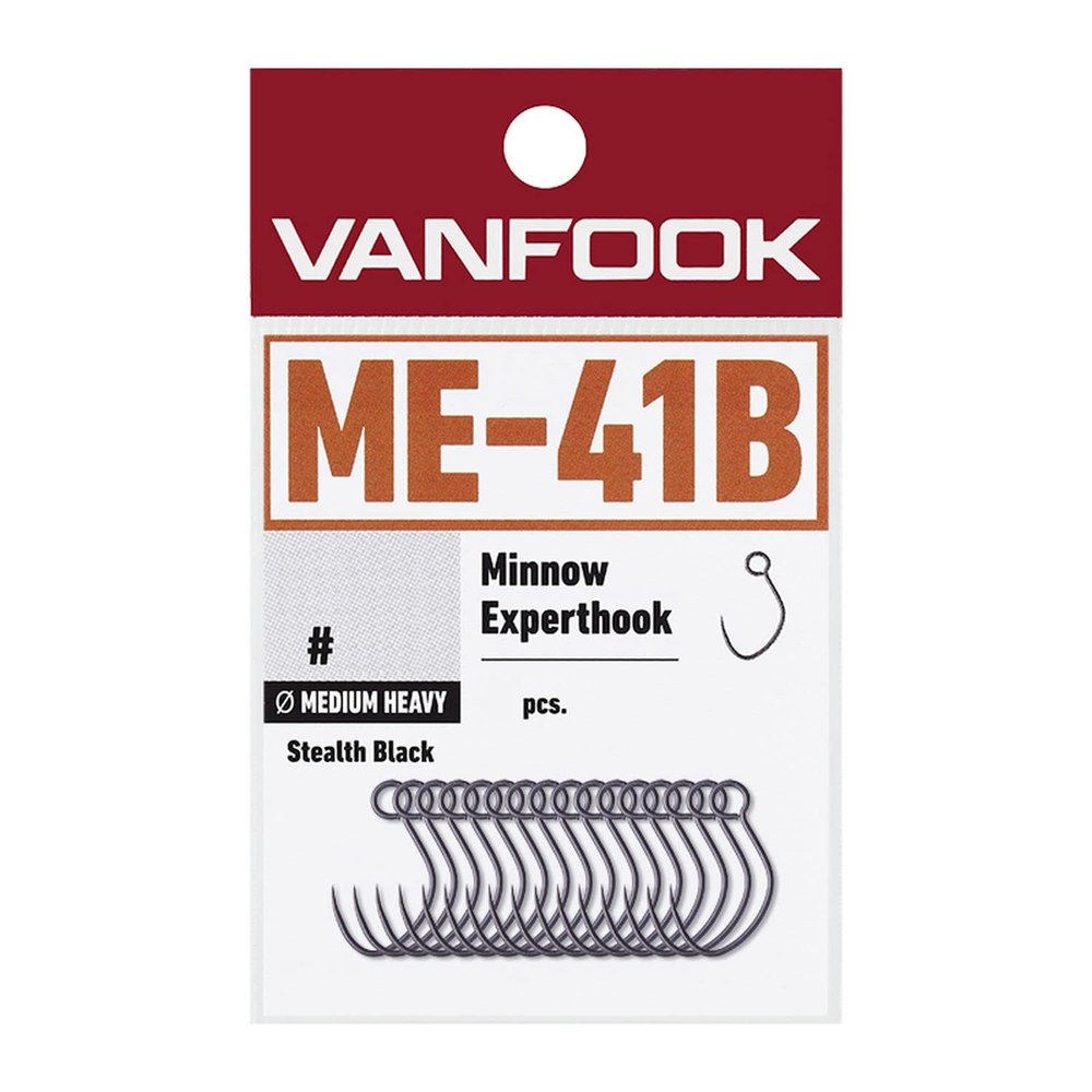 Vanfook 39801 Minnow Expert Medium Heavy ME-41B Stealth Black #6