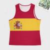 TAIZIYEAH Mens Tank Tops Spain Flag Summer Sleeveless T-Shirt Casual Quick Dry Workout Muscle Shirts Gym Workout Tanks M view 4