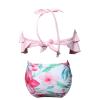 AnFeng Girls Swimsuit Two Pieces Bikini Set Girls Ruffle Floral Print Swimwear Bathing Suits Swim Suits (Pink, 2-3 Years) view 2