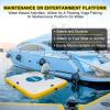 PPXIA Floating Dock - Inflatable Water Mat 10ft 8ft 6ft for Lakes, Air Float Docks Inflatable Island Platform Raft for River, Pool, Ocean view 3