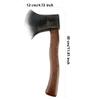 Cotiny 4 Pieces Foam Axe Prop Fake Hatchet Toy Costume Props for Lumberjack Butcher Halloween Costume Accessories Weapon Toy view 2