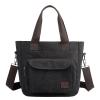 ZHIERNA Women's Canvas Tote Purse Casual Shoulder Crossbody Bags Small Handbag, Multi-pocket Top Handle Work Bag view 1