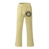 Cotton Linen Pants for Men,Retro Classic Fit Lightweight Yoga Trousers Print Loose Baggy Hipster Style Bottoms,Vacation Holiday Beachwear Y2K Hemp Sweatpants for Men(Khaki,3XL) view 4