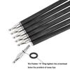 ZSHJGJR 31" Pure Carbon Arrows 250 300 350 400 500 600 Spine Hunting Arrows Feather Fletched Target Practice Arrows for Archery Compound & Recurve & Long Bow 6/12pcs (350 Spine, 12) view 3