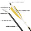 ZSHJGJR 31" Pure Carbon Arrows 250 300 350 400 500 600 Spine Hunting Arrows Feather Fletched Target Practice Arrows for Archery Compound & Recurve & Long Bow 6/12pcs (350 Spine, 12) view 4