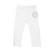 Cotton Linen Pants for Men,Retro Classic Fit Lightweight Yoga Trousers Print Loose Baggy Hipster Style Bottoms,Vacation Holiday Beachwear Y2K Hemp Sweatpants for Men(White,L) view 2