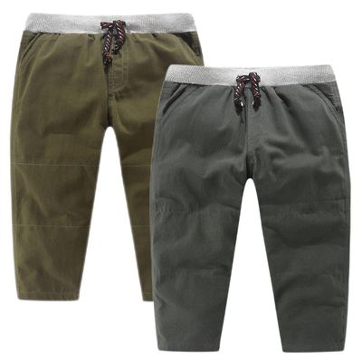 Bumeex Toddler Boy's Clothes Pants,Fall Winter Spring Trousers Bottom Outfits Green/Grey 3t