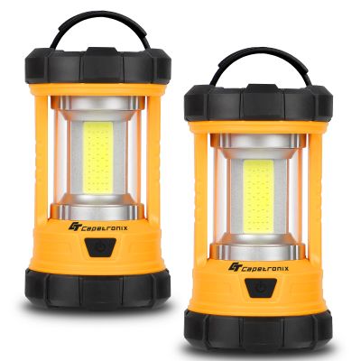 Camping Lantern, 3200LM Bright Camping Lights, 4600mAh Rechargeable LED Lantern, Flashlight for Power Outages/Fishing/Hurricane/Emergency, CT CAPETRONIX Camping Accessories (2-Pack)