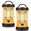 Camping Lantern, 3200LM Bright Camping Lights, 4600mAh Rechargeable LED Lantern, Flashlight for Power Outages/Fishing/Hurricane/Emergency, CT CAPETRONIX Camping Accessories (2-Pack) view 1