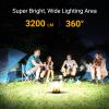 Camping Lantern, 3200LM Bright Camping Lights, 4600mAh Rechargeable LED Lantern, Flashlight for Power Outages/Fishing/Hurricane/Emergency, CT CAPETRONIX Camping Accessories (2-Pack) view 2