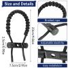 HERCHR Archery Wrist Sling, Adjustable Bow Wrist Sling Compound Bow Wrist Strap Braided Cord Rope Hunting Accessory Bow Archery Wrist Sling Archery Accessories(Black) view 2