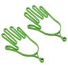 PATIKIL Golf Gloves Stretcher, 2 Pack Plastic Keeper Support Rack Holder Dryer Hanger Frame for Sports Gloves Maintenance, Green view 1