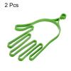 PATIKIL Golf Gloves Stretcher, 2 Pack Plastic Keeper Support Rack Holder Dryer Hanger Frame for Sports Gloves Maintenance, Green view 3