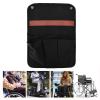 Armrest Chair Side Organizer, Camping Chair Armrest Storage Bag Folding Home Armchair Hanging Canvas Storage Bag for Outdoor Beach(Black) view 3