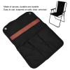 Armrest Chair Side Organizer, Camping Chair Armrest Storage Bag Folding Home Armchair Hanging Canvas Storage Bag for Outdoor Beach(Black) view 4