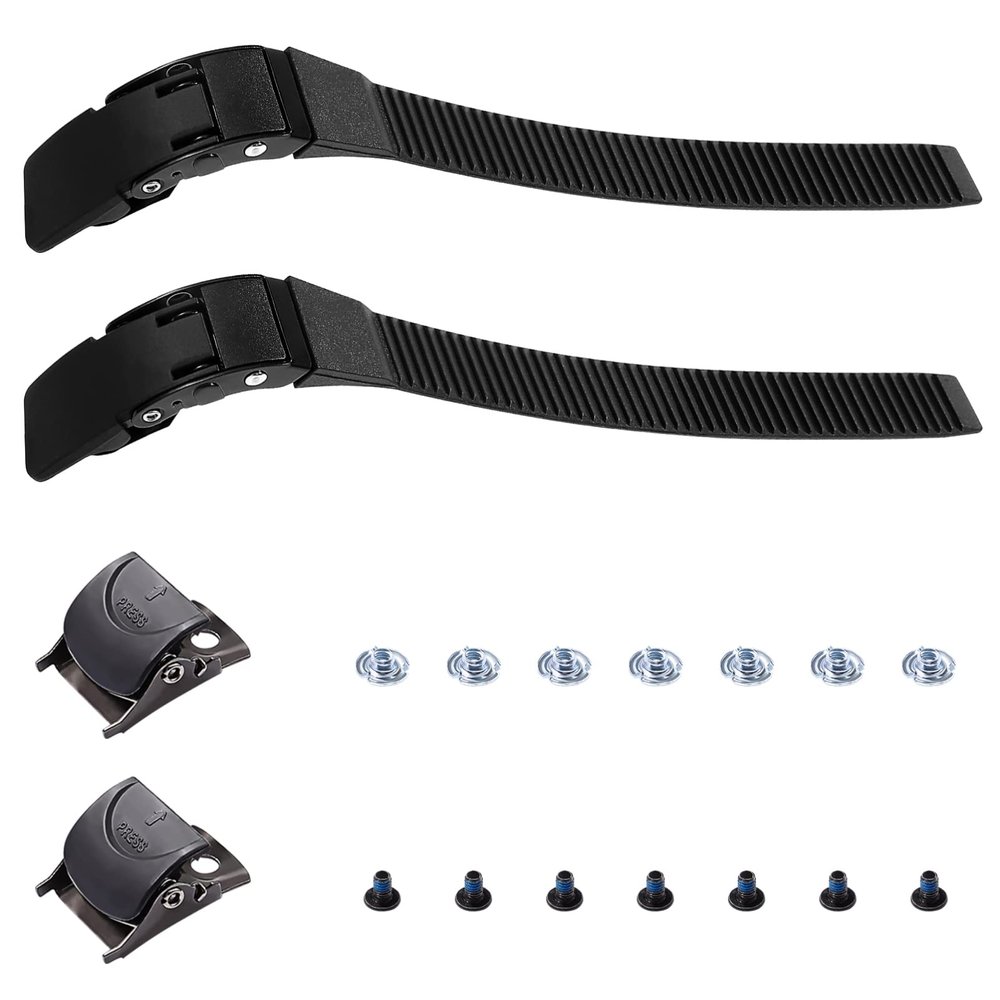 SEWACC 2 Set Roller Skate Straps Replacement Inline Roller Skate Energy Strap with Screws Accessory for Outdoor Skating Parts