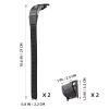 SEWACC 2 Set Roller Skate Straps Replacement Inline Roller Skate Energy Strap with Screws Accessory for Outdoor Skating Parts view 3