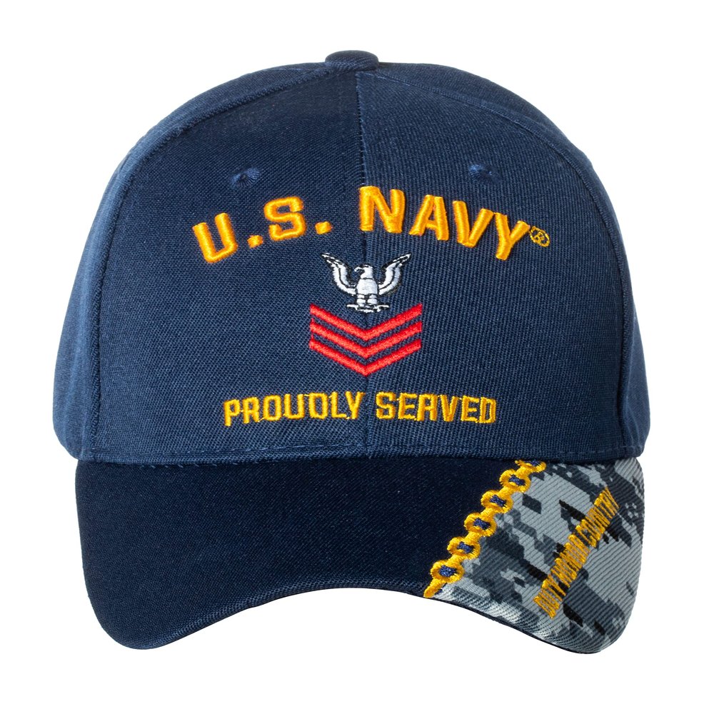 Artisan Owl US Navy Petty Officer First Class Embroidered Adjustable Baseball Cap (Blue)
