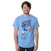Disney Lilo and Stitch Coffee First Adult T-Shirt(XXL, Light Heather Blue) view 4