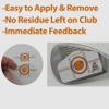 Anti-Flip Stick Ultra Thin Golf Impact Tape Stickers for Driver, Woods, or Irons. | Self-Teaching Golf Swing Training Aid | Golf Club Impact Tape Stickers for Instant Feedback. view 2
