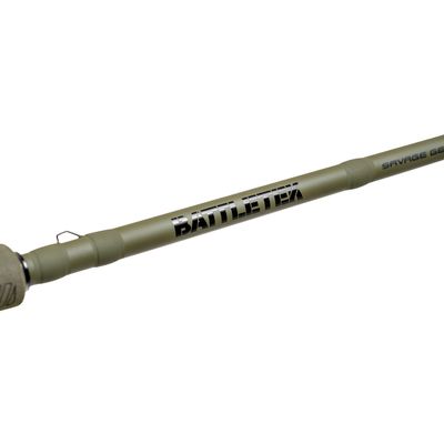 Savage Gear 7'1" Battletek Casting Rod, 1 Piece Fishing Rod with Hook Keeper, Medium Power, 10-17 lb Line Rating, 1/4-5/8 oz Lure Rating