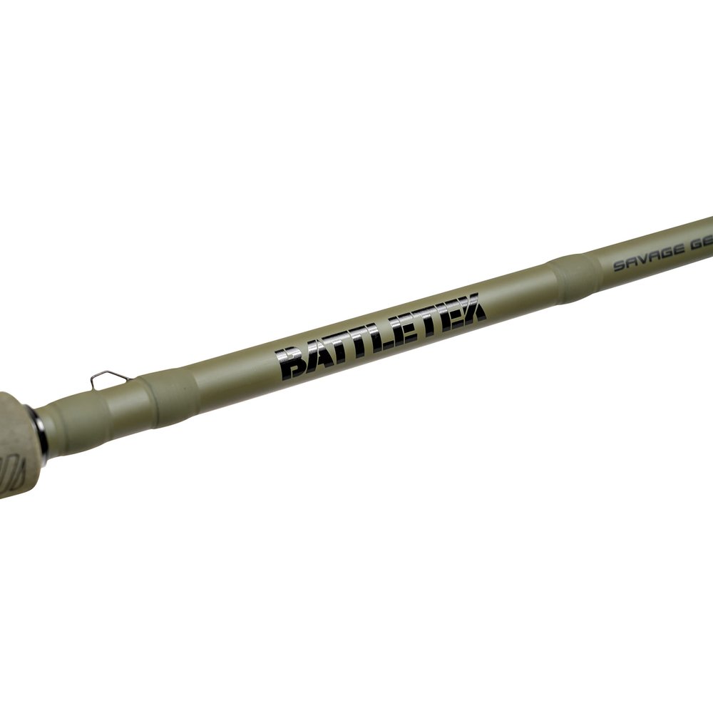 Savage Gear 7'1" Battletek Casting Rod, 1 Piece Fishing Rod with Hook Keeper, Medium Power, 10-17 lb Line Rating, 1/4-5/8 oz Lure Rating
