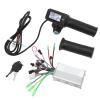 FOUF 36V 48V 350W Electric Brushless DC Motor Kit, LCD Panel Brushless Motor Controller Kit Throttle Grip Handlebar Throttle Control Grips Cover for Electric Bike Scooter Tricycle view 3