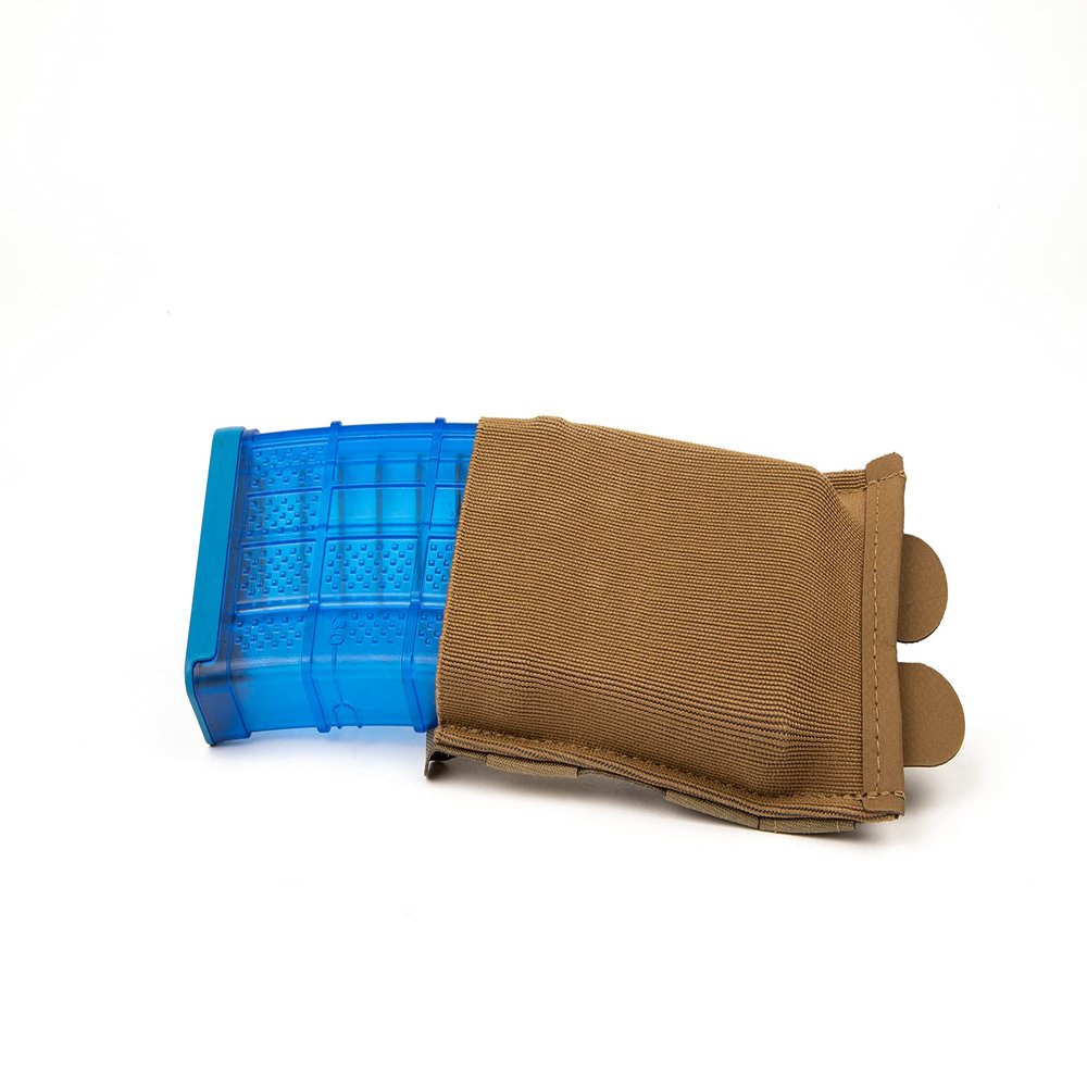 Blue Force Gear - Single Magazine Pouch - MOLLE Tactical Mag Holder - Airsoft & Tactical Accessories - Stackable Pouches for Duty Belt, Vest, or Plate Carrier - 3.5 x 5.5 x .13 Inches - Coyote Brown