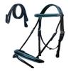 CHALLENGER Horse English Cob English All-Purpose Trail Black Leather Bridle Reins 803AX09TR-C view 1