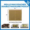 Blue Force Gear - Double Magazine Holder - MOLLE Mag Pouch for Duty Belt, Tactical Vest, & Plate Carrier - Stackable Airsoft Ammo Attachments & Pistol Mag Pouches - 6.5 x 5.5 x .13 in - Multicam view 2