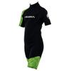 AKONA Kid's Wetsuit Shorty 3/2mm with Back Zip for Simming, Surfing, Paddling, Snorkling, or Diving Sizes Todlers to Teenagers - Green - 12 view 1