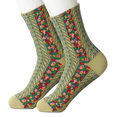 Beau Ties Ltd. of Vermont Trellis Green Women's Socks Trellis Green Women's Socks