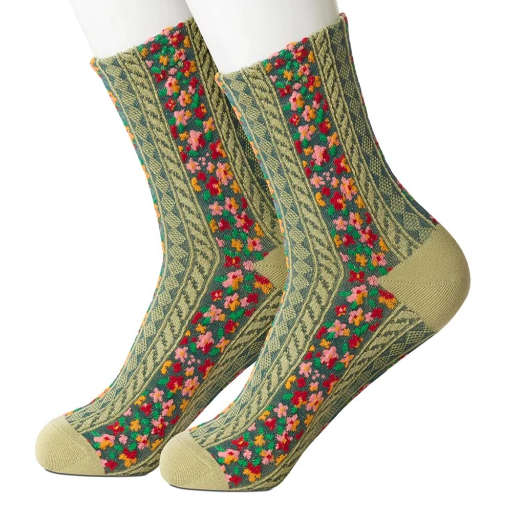 Beau Ties Ltd. of Vermont Trellis Green Women's Socks Trellis Green Women's Socks