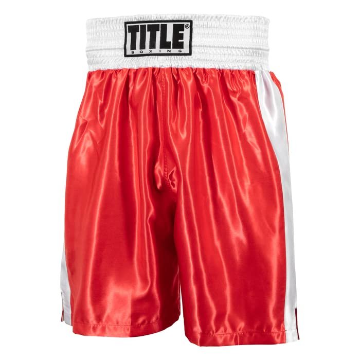 Title Boxing Edge Boxing Trunks 2.0 Size Large Red/White