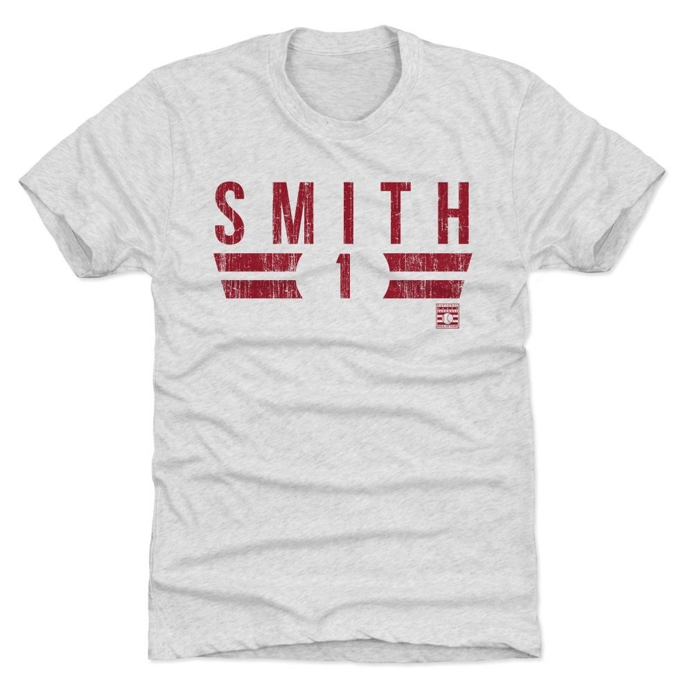 500 LEVEL Ozzie Smith T-Shirt (Premium Men's T-Shirt, XX-Large, Tri Ash) - Ozzie Smith Font R