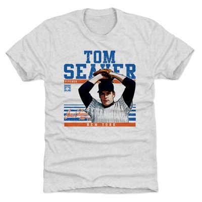 500 LEVEL Tom Seaver T-Shirt (Premium Men's T-Shirt, XXX-Large, Tri Ash) - Tom Seaver Sport B
