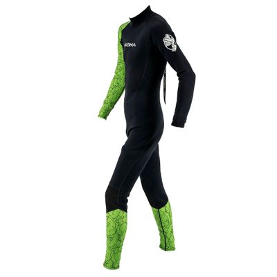 AKONA Kid's Wetsuit Full 3/2mm with Back Zip for Swimming, Surfing, Paddling, Snorkeling, or Diving Sizes Toddlers to Teenagers - Green - 02