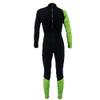 AKONA Kid's Wetsuit Full 3/2mm with Back Zip for Swimming, Surfing, Paddling, Snorkeling, or Diving Sizes Toddlers to Teenagers - Green - 02 view 3