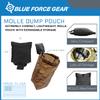 Blue Force Gear MOLLE Dump Pouch - Multipurpose Compact Utility Drop Bag for Mag or Ammo - Foldable Pouch for Belt, Tactical Vest, Saddle, or Hunting Use - 3" L x 3" W x 3.5" H, Coyote Brown view 2