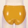 ACSUSS Women Shiny Sexy Shorts Pole Dance Club Shorts Rave Booty Shorts Latex High Cut Bottoms Yellow Large view 4