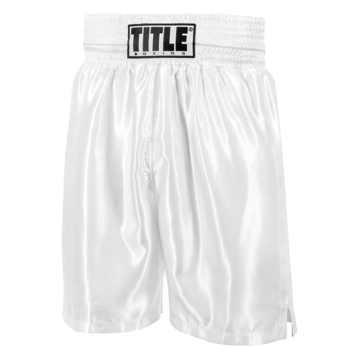 Title Boxing Edge Boxing Trunks 2.0 Size X-Large White