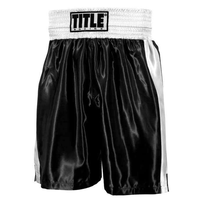 Title Boxing Edge Boxing Trunks 2.0 Size XX-Large Black/White