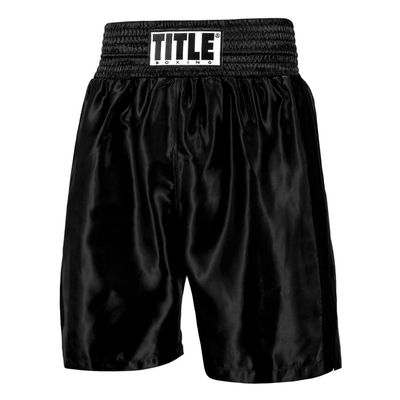 Title Boxing Edge Boxing Trunks 2.0 Size Medium Black