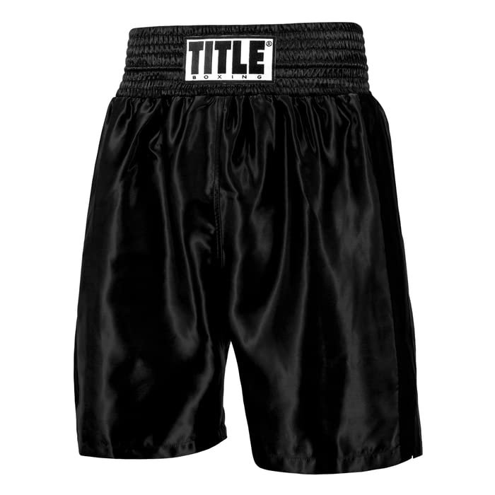 Title Boxing Edge Boxing Trunks 2.0 Size Medium Black