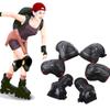 Magik Wrist Knee Pads Elbow Guards Protective Gear Set for Skateboard Skate Bike (Black&Red, S) view 2